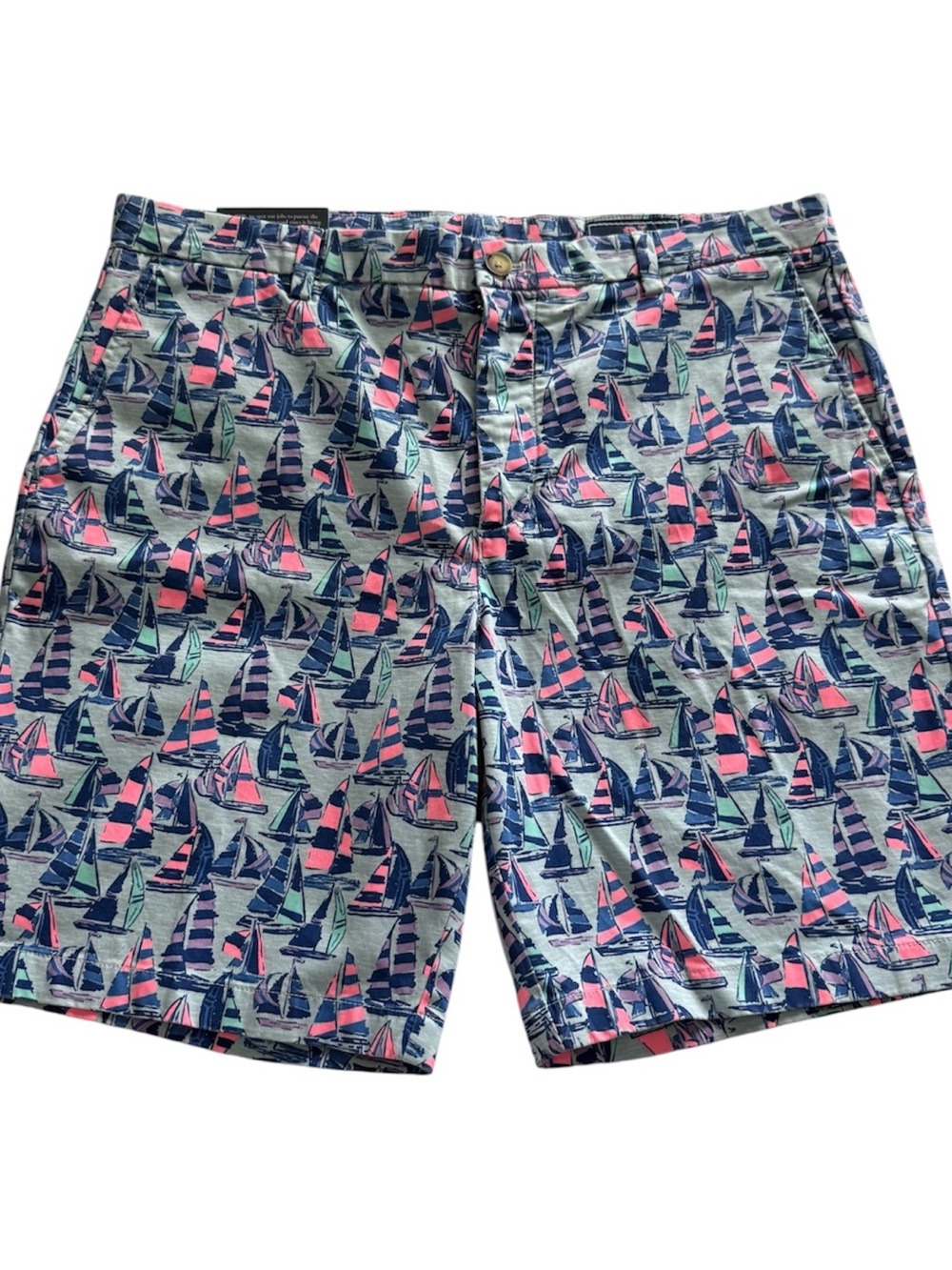 Vineyard Vines Blue, Pink & Teal Sailboat Breaker Shorts